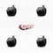 Service Caster 2'' Black Floor Safe Twin Wheel Casters with Brakes Top Plate , 4PK SCC-TP02S50-TPR-BLK-B-4 - alternate 4